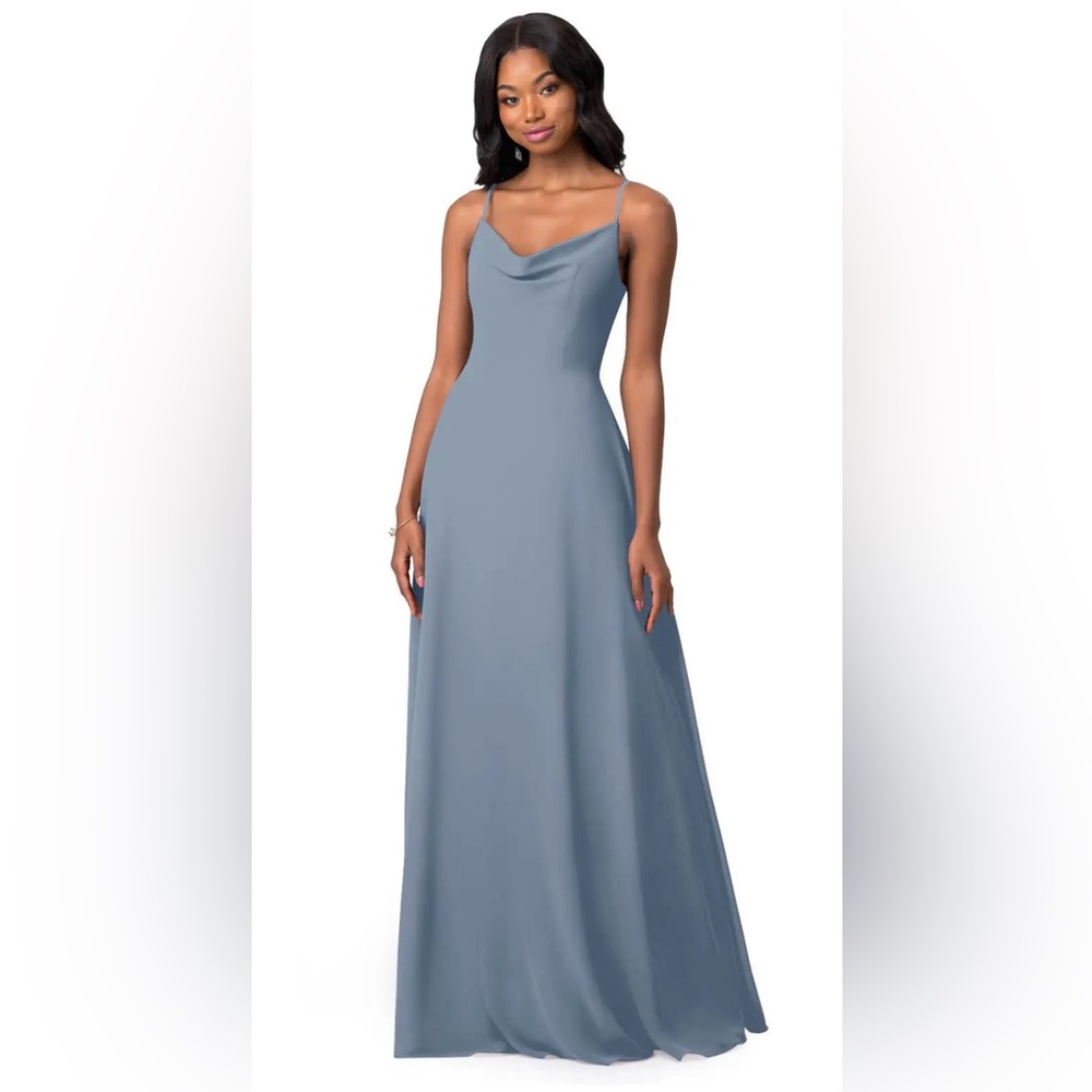 Azazie Daenerys Dress in the color Twilight